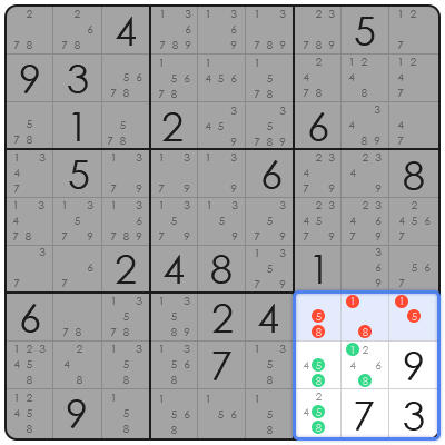 sudoku hidden single